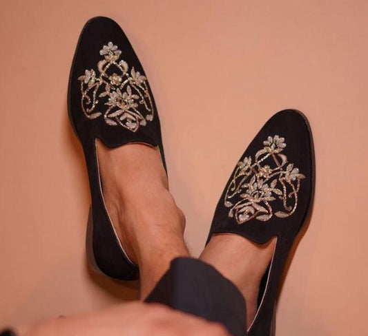 Silk Embroidered Shoes