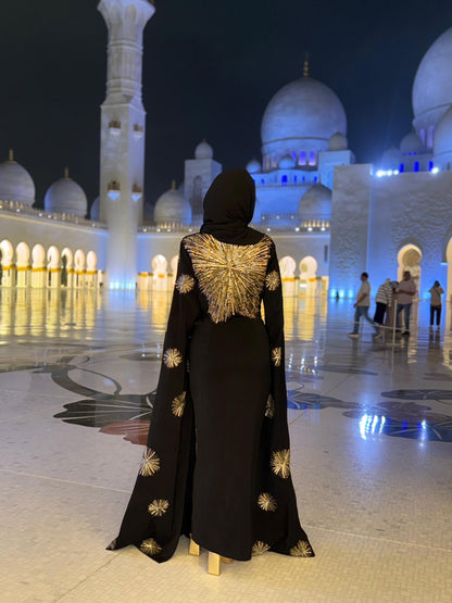 Sunray Embroidered Abaya Dress